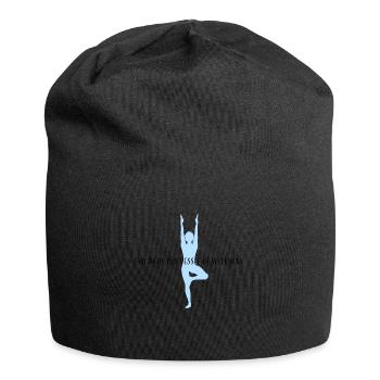Yoga Vessel of Wellness - Jersey Beanie - black - Front