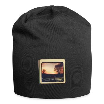 Horizon nostalgique - Bonnet en jersey - noir - Devant
