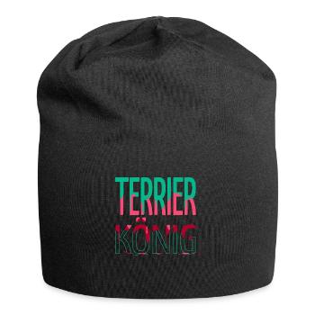 lustig humor tier spruch hundeliebhaber - Jersey-Beanie - Schwarz - Vorne