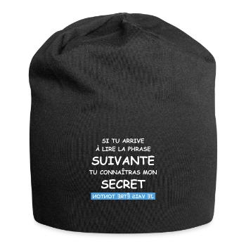 Je vais être tonton - Bonnet en jersey - noir - Devant