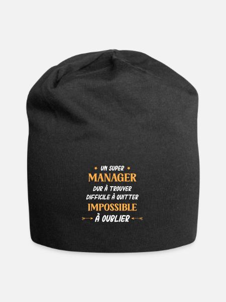 Super manager - Bonnet en jersey - noir