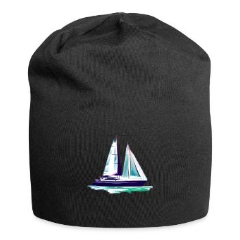 Sailing Ship Sailing Sailing Sailing Sailing Boat - Jersey Beanie - black - Front