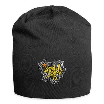 Kassel - Tag / Grafitti Schriftzug - Jersey-Beanie - Schwarz - Vorne