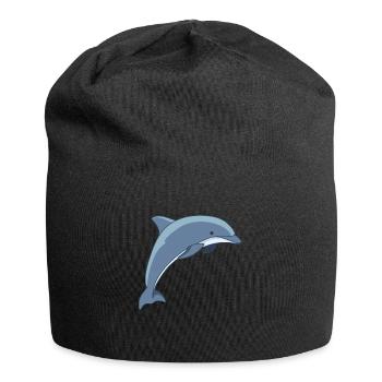 Meerestiere - Jersey-Beanie - Schwarz - Vorne