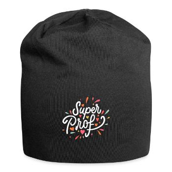 Super prof - Bonnet en jersey - noir - Devant