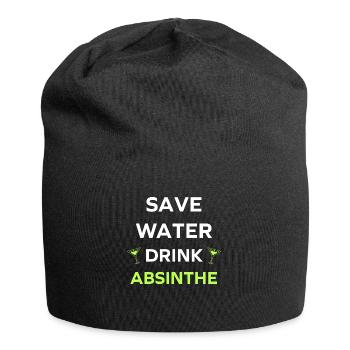 Save water drink absinthe - Jersey Beanie - black - Front
