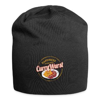 Currywurst Saucisse rétro Frites Bratwurst Vintage - Bonnet en jersey - noir - Devant