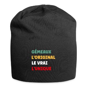 gémeaux - Bonnet en jersey - noir - Devant