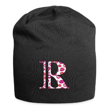Brief an die Küsse - Jersey-Beanie - Schwarz - Vorne