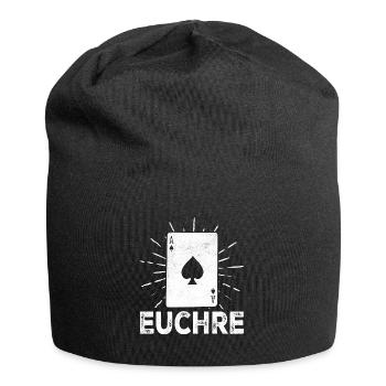 Euchre Vintage Euchre Kartenspiel - Jersey-Beanie - Schwarz - Vorne