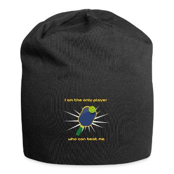 Pickleball . Ich bin der Einzige, der mich besiegen kann - Jersey-Beanie - Schwarz - Vorne