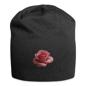 Rose Big - Jersey Beanie - black - Front