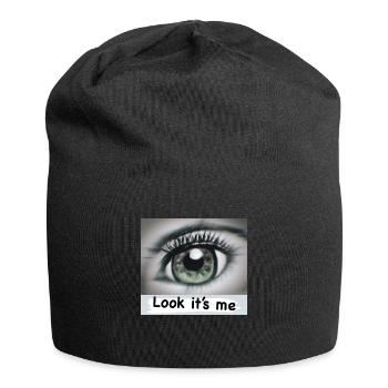 Regarde, c’est moi - Bonnet en jersey - noir - Devant