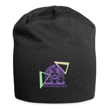 developing myself - Jersey-Beanie - Schwarz - Vorne