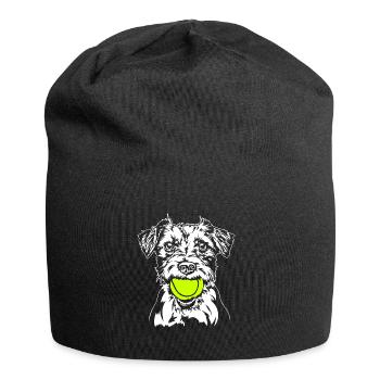 Jack Russell Terrier Ball Ball Junkie Dog Wilsigns - Bonnet en jersey - noir - Devant