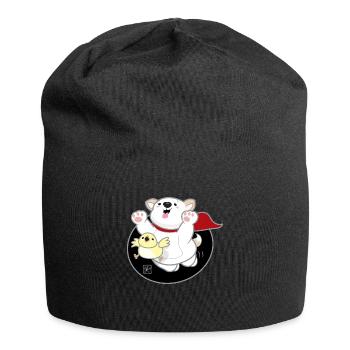 Dog Korean - Japanese Style 06 - Jersey Beanie - black - Front