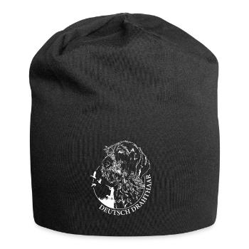 German Wirehaired Hunter Hunting Dogs Dogs Wilsigns - Jersey Beanie - black - Front