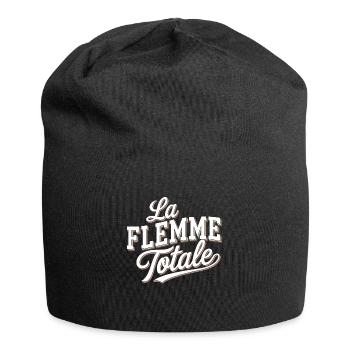 La flemme totale - Bonnet en jersey - noir - Devant