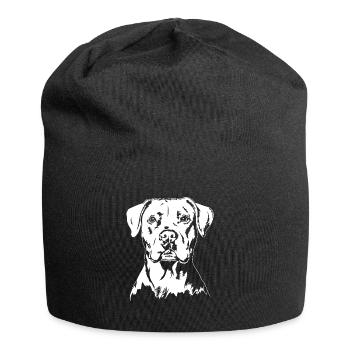 Dogue Argentin Portrait Chien Chien Wilsigns - Bonnet en jersey - noir - Devant