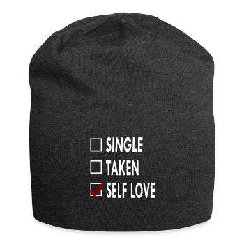 SINGLE SELF LOVE - Bonnet en jersey - charbon - Devant