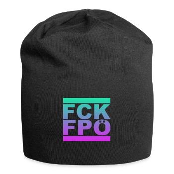 FCK FPÖ - Montrer l’exemple contre la droite - Bonnet en jersey - noir - Devant