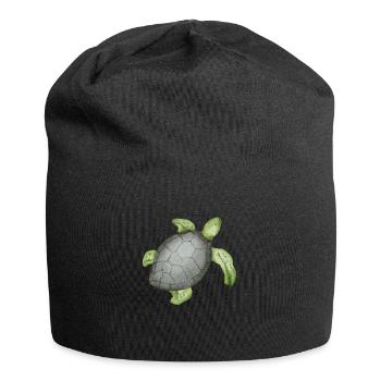 watercolor - Jersey-Beanie - Schwarz - Vorne