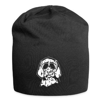 Wirehaired Vizsla Cool Funny Dog Vischel Wilsigns - Jersey Beanie - black - Front
