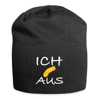 Ich flip aus | lustige Sprüche, Sarkasmus - Jersey-Beanie - Schwarz - Vorne