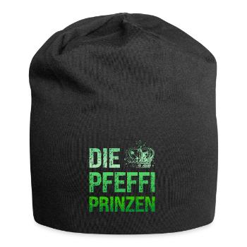 Die Pfeffi Prinzen Pfeffi Pfefferminz Likör JGA - Jersey-Beanie - Schwarz - Vorne