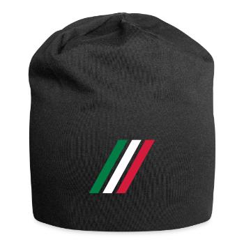 italy stripe flag - Jersey-Beanie - Schwarz - Vorne