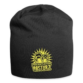Projektleiter Absturz - Jersey-Beanie - Schwarz - Vorne
