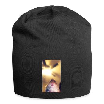 Meme Hamster Staring Front Camera - Jersey Beanie - black - Front