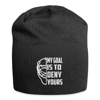 Hockey Goalie - Mon but est de le faire - Bonnet en jersey - noir - Devant
