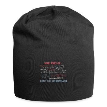 Drôle équation complexe professeur de mathématiques - Bonnet en jersey - noir - Devant