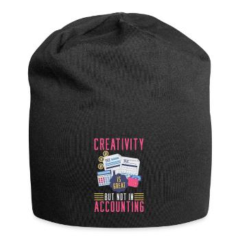 Kreativität ist großartig - aber nicht Buchhaltung - Jersey-Beanie - Schwarz - Vorne