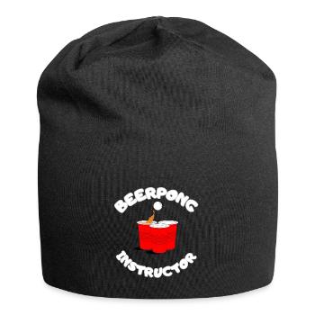 Instructeur de Beer Pong - Bonnet en jersey - noir - Devant