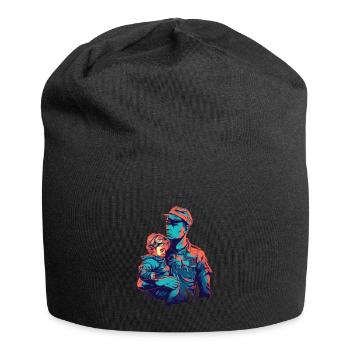 Jour des anciens combattants Papa Grand-père Anciens combattants - Bonnet en jersey - noir - Devant