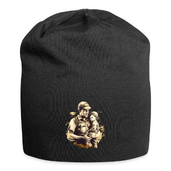 Jour des anciens combattants Papa Grand-père Anciens combattants - Bonnet en jersey - noir - Devant