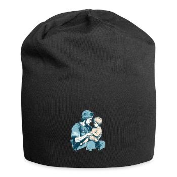Jour des anciens combattants Papa Grand-père Anciens combattants - Bonnet en jersey - noir - Devant