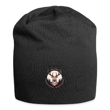Chasse au cerf Chasse Unique - Bonnet en jersey - noir - Devant