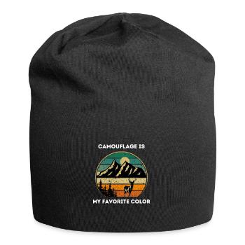 Chasse au cerf Chasse Unique - Bonnet en jersey - noir - Devant