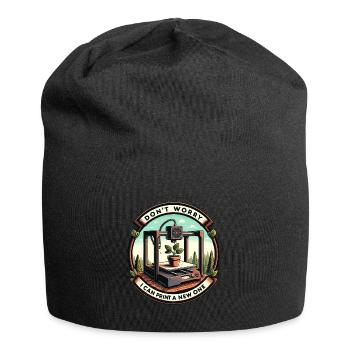 Don't worry, I can reprint it 3D printing - Jersey Beanie - black - Front