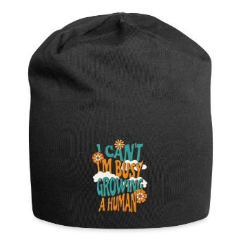 Ich kann nicht ich bin schwanger Schwangerschaft - Jersey-Beanie - Schwarz - Vorne