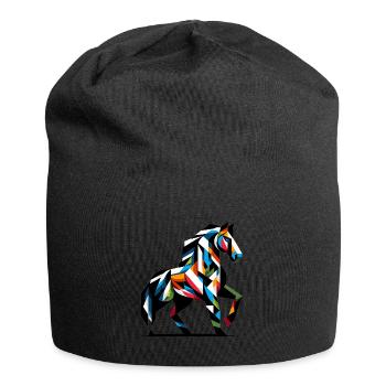 Cubist Horse To Animal Horse - Jersey Beanie - black - Front