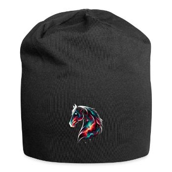 Space Horse Animal Horse - Jersey Beanie - black - Front