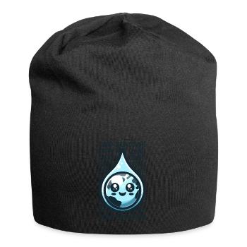 Every drop counts Rainwater harvest - Jersey Beanie - black - Front
