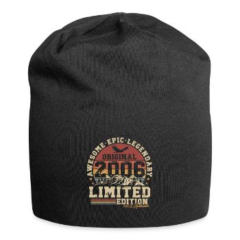 2006 Jahrgang Vintage Retro Geburtstag Geschenk - Jersey-Beanie - Schwarz - Vorne