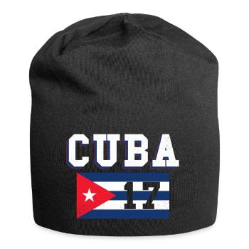 2017 Cuba Shirt Cuba Cuban Havana Gift - Jersey Beanie - black - Front