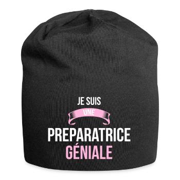 je suis une Preparatrice - Bonnet en jersey - noir - Devant