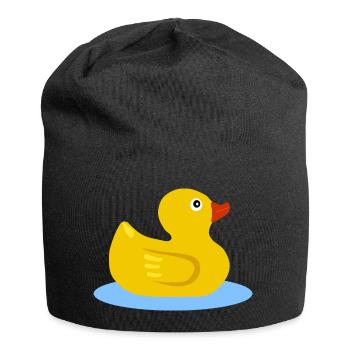 Badeente - Jersey-Beanie - Schwarz - Vorne